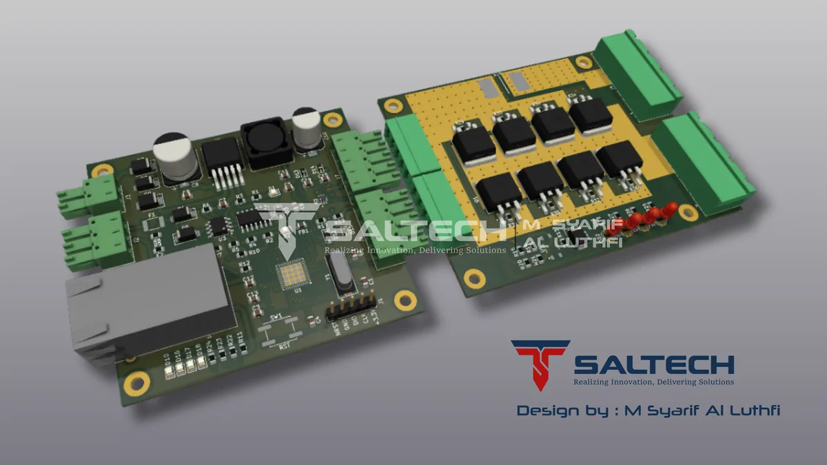 Render 3D controller ethernet dan driver MOSFET