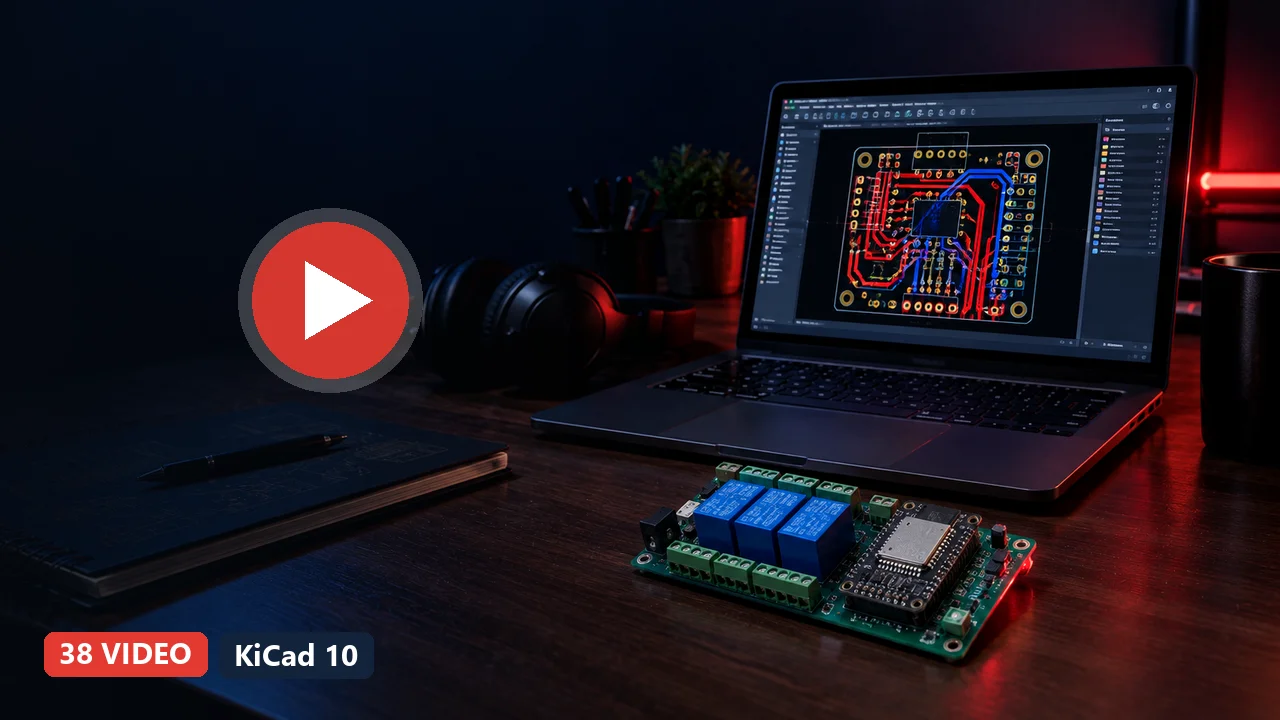 Kelas video desain PCB dengan KiCad